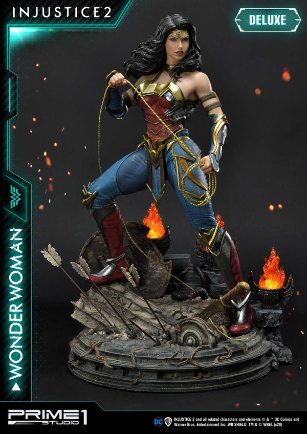 Wonder Woman (Deluxe), Injustice 2, Prime 1 Studio, Pre-Painted, 1/4, 4582535944524